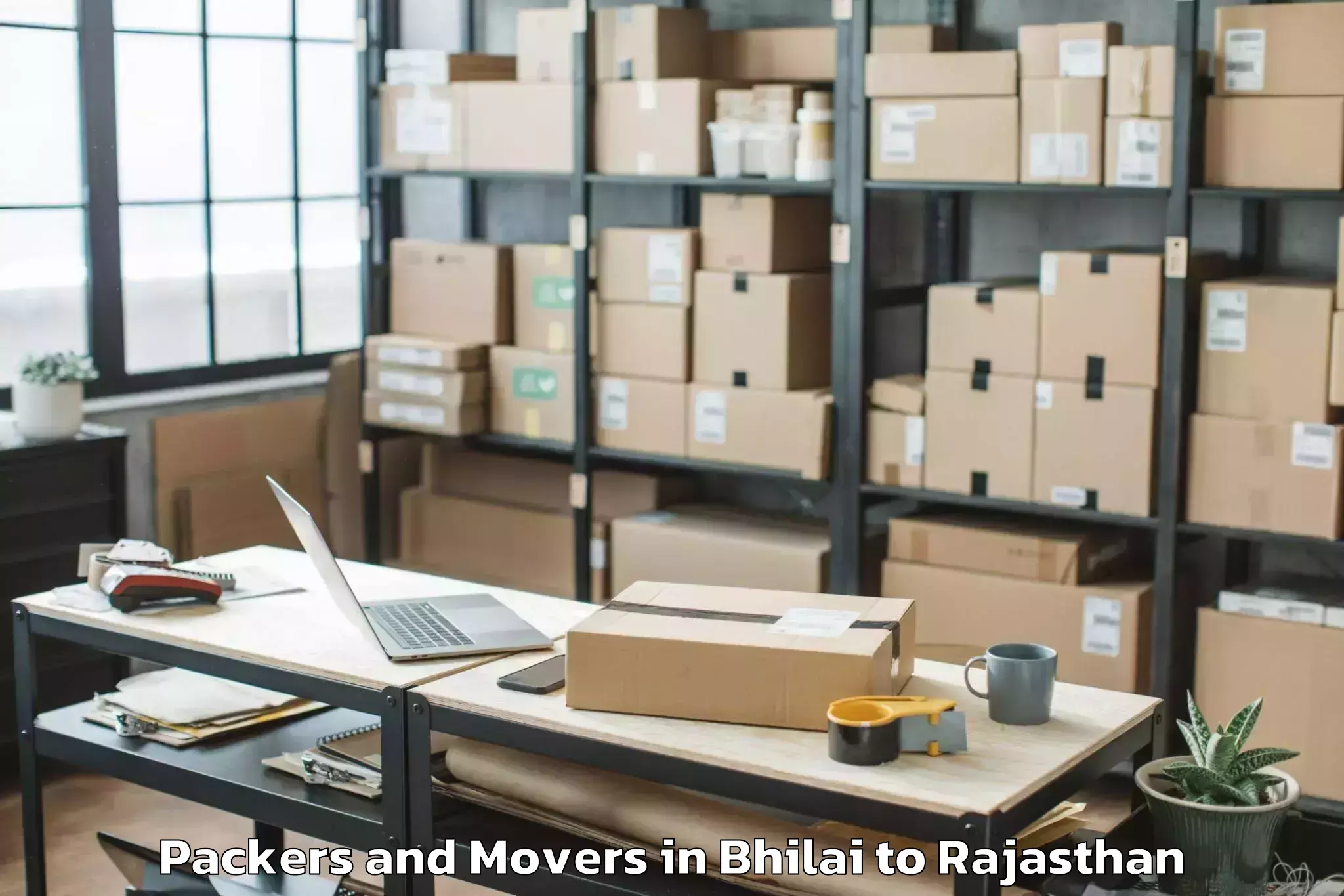 Comprehensive Bhilai to Ladnun Packers And Movers